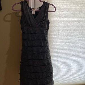 Little gray cocktail/ party dress. Size S. V-neck